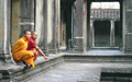 Monks At The Angkor Wat