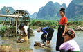 Washing By The Stream